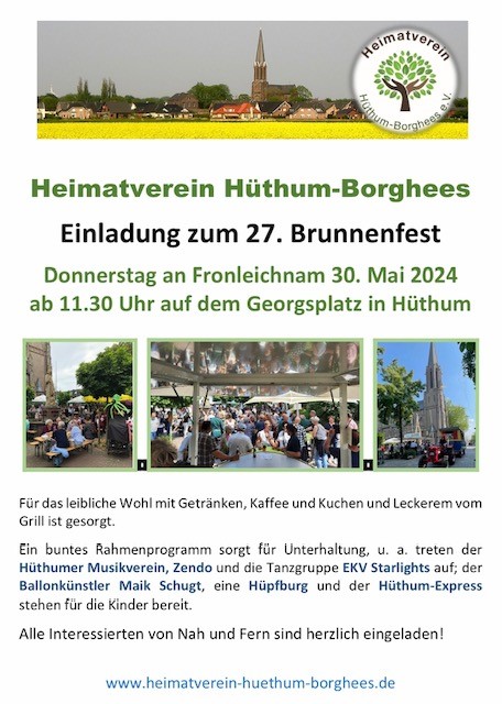 Flyer Foto Brunnenfest 2024